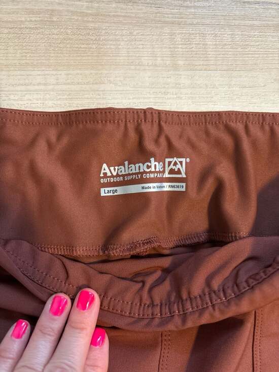 Avalanche Outdoor Supply Co. High Rise Tapered Hiking Pants in Rust Brown - Picture 2 of 4